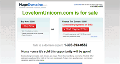 Desktop Screenshot of lovelornunicorn.com
