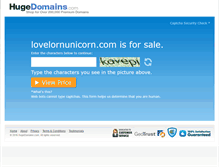 Tablet Screenshot of lovelornunicorn.com
